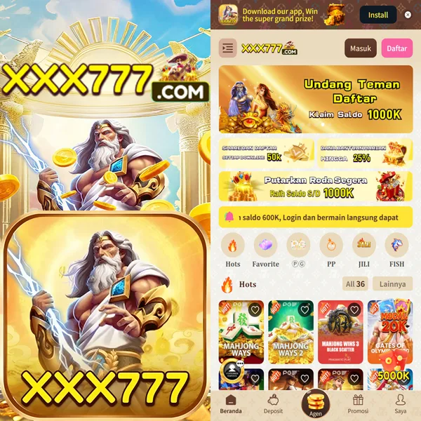 XXX777 2026 Slot Gacor RTP Tinggi